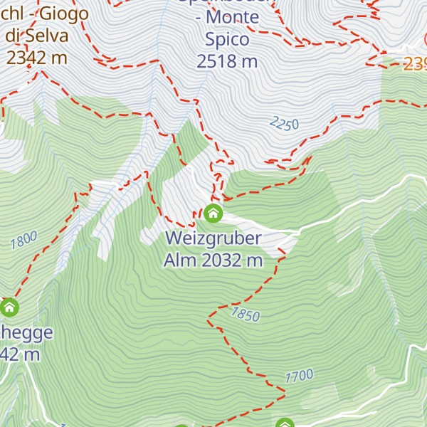 Map of Weizgruber Alm