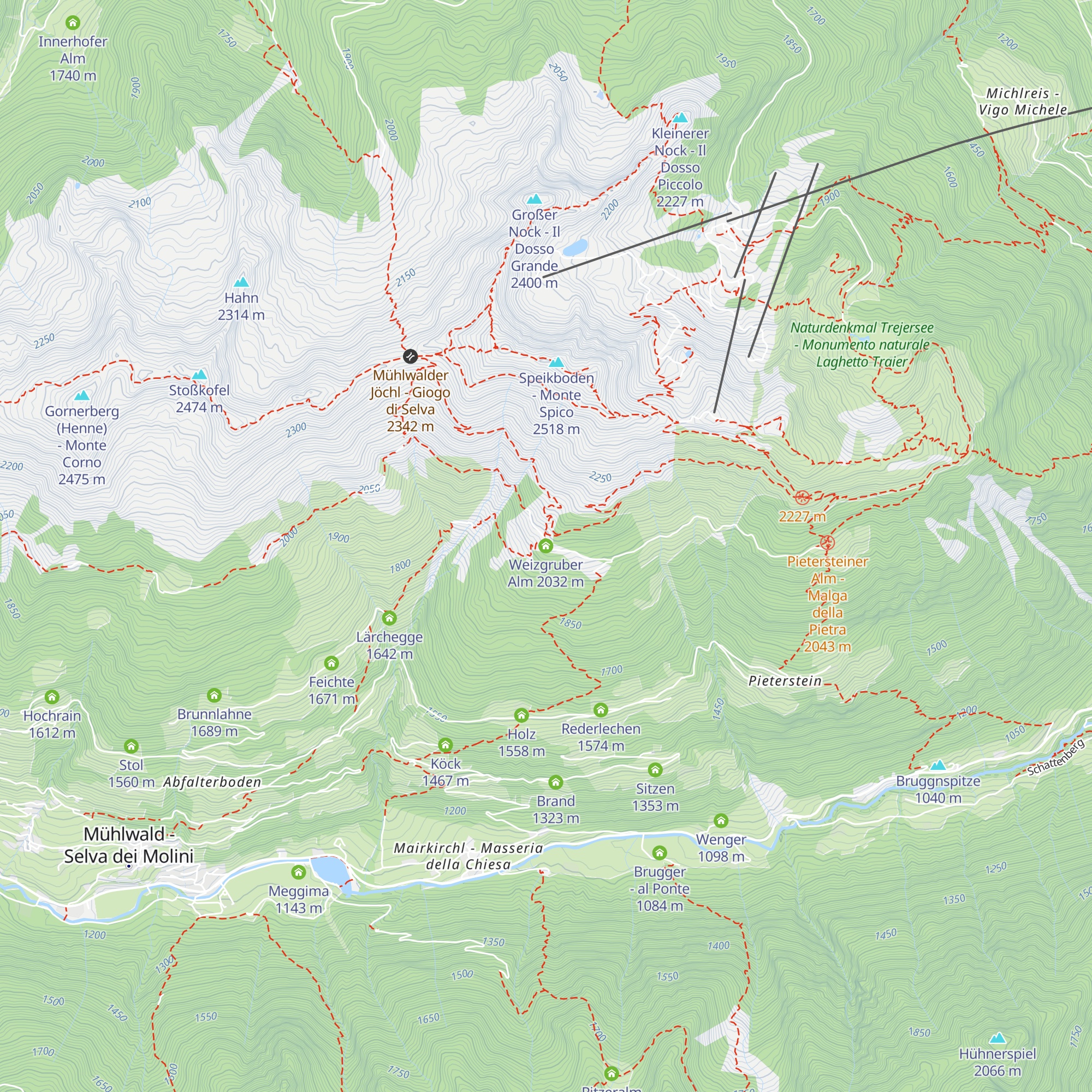 Weizgruber Alm map