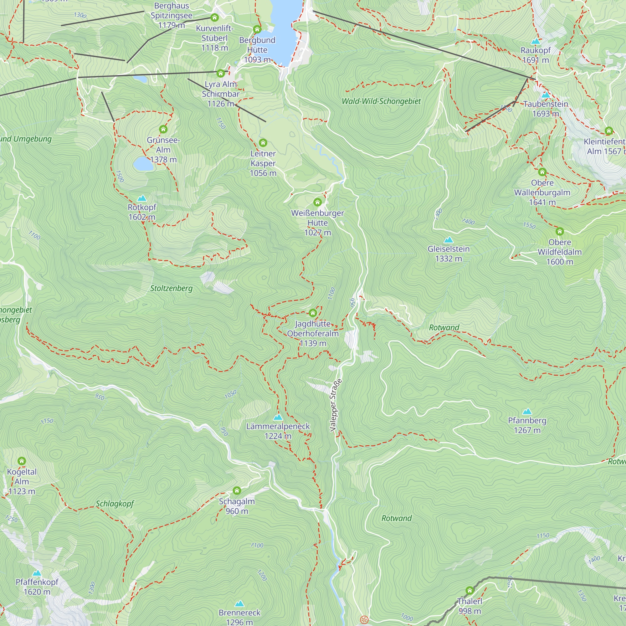Jagdhütte Oberhoferalm map