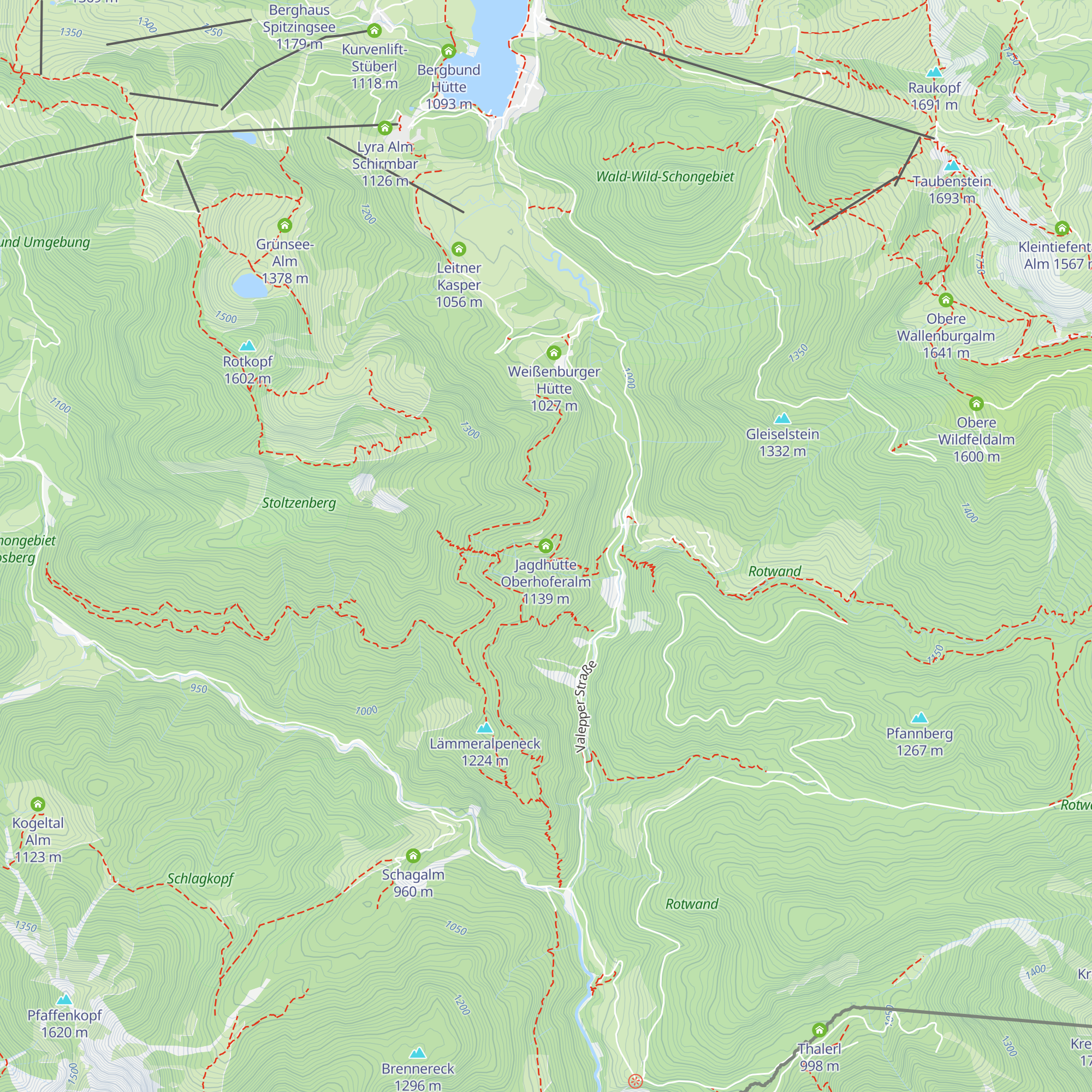 Jagdhütte Oberhoferalm map