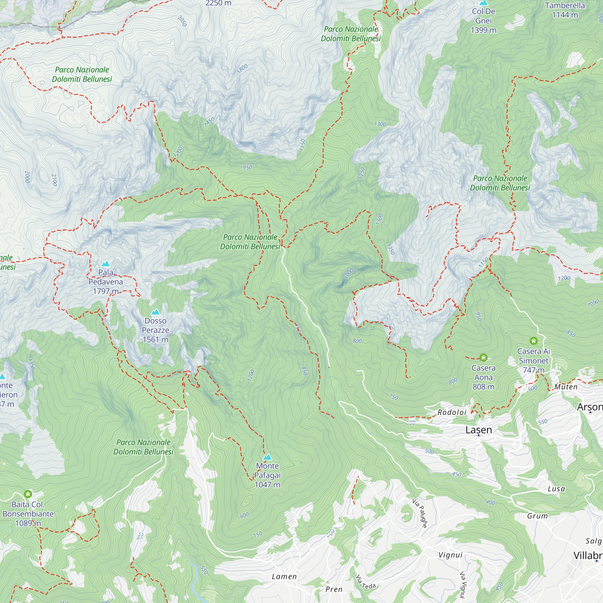 ENEL-Presa Stien map
