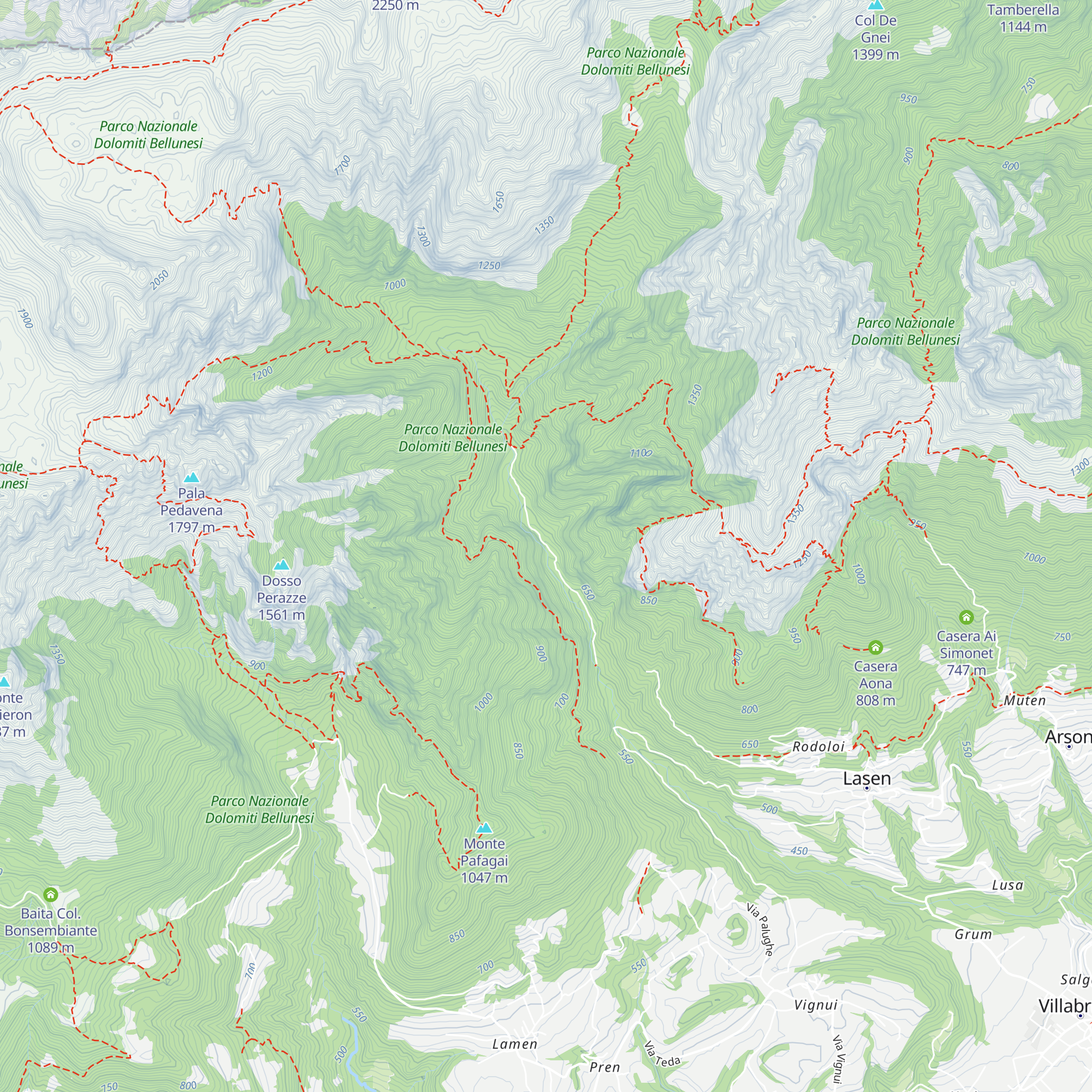 ENEL-Presa Stien map