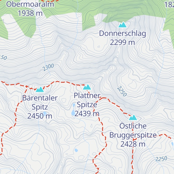 Map of Plattner Spitze