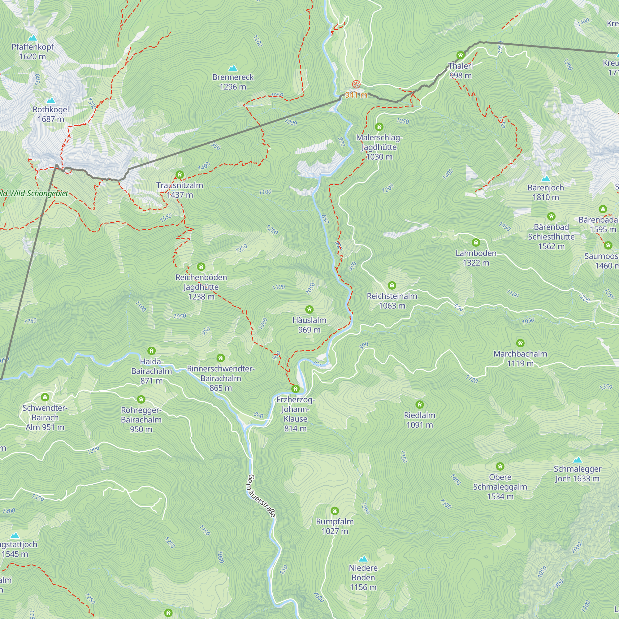 Häuslalm map