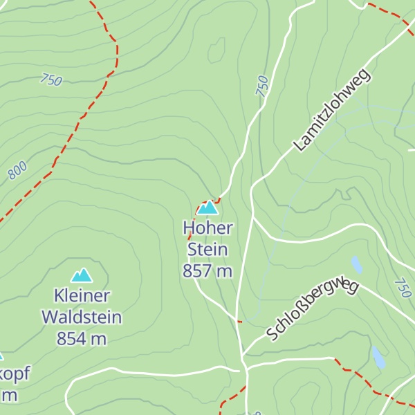 Map of Hoher Stein