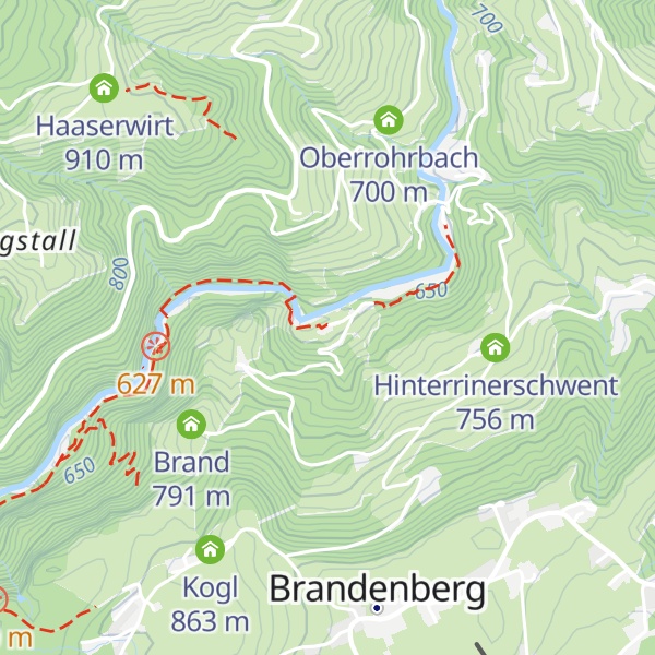 Map of Jausenstation Tiefenbachklamm