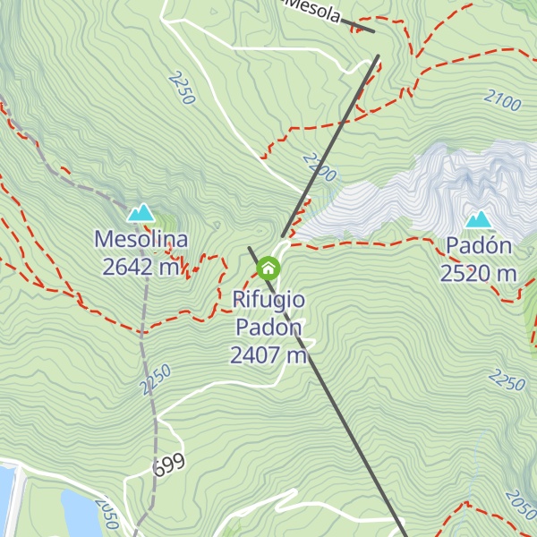 Map of Rifugio Padon