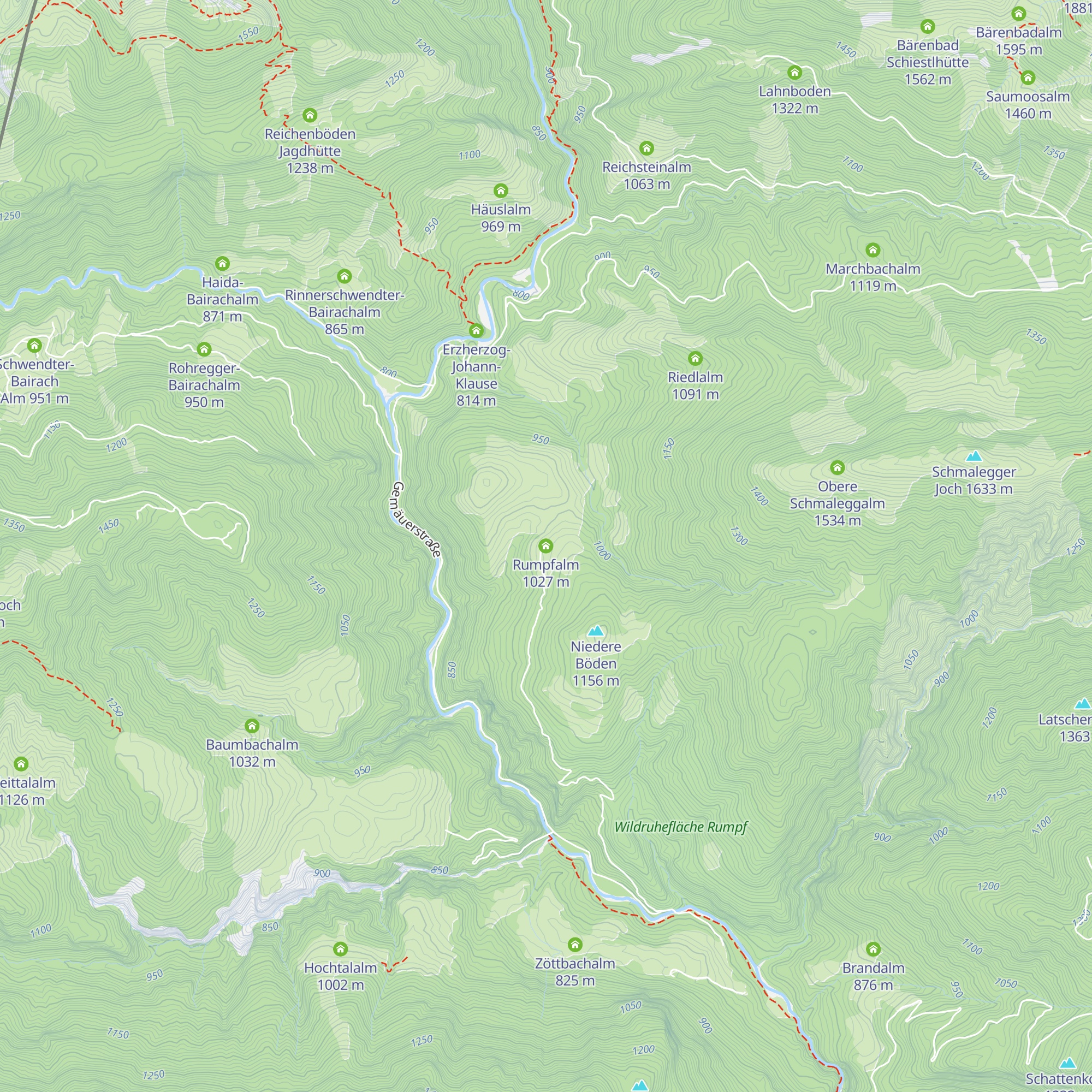 Rumpfalm map