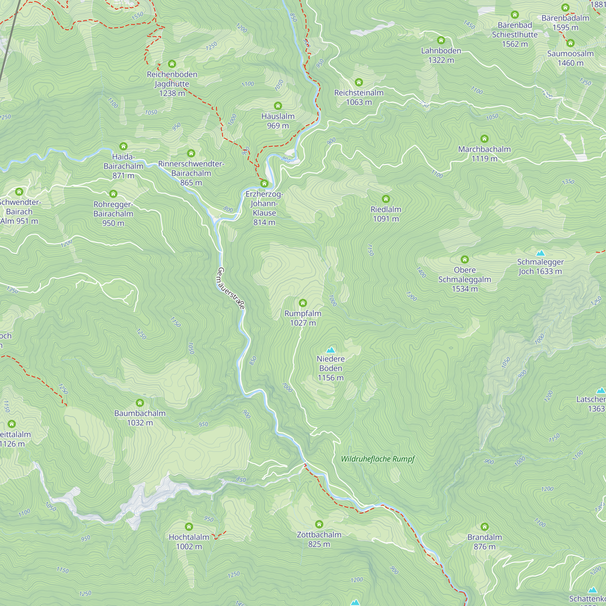 Rumpfalm map