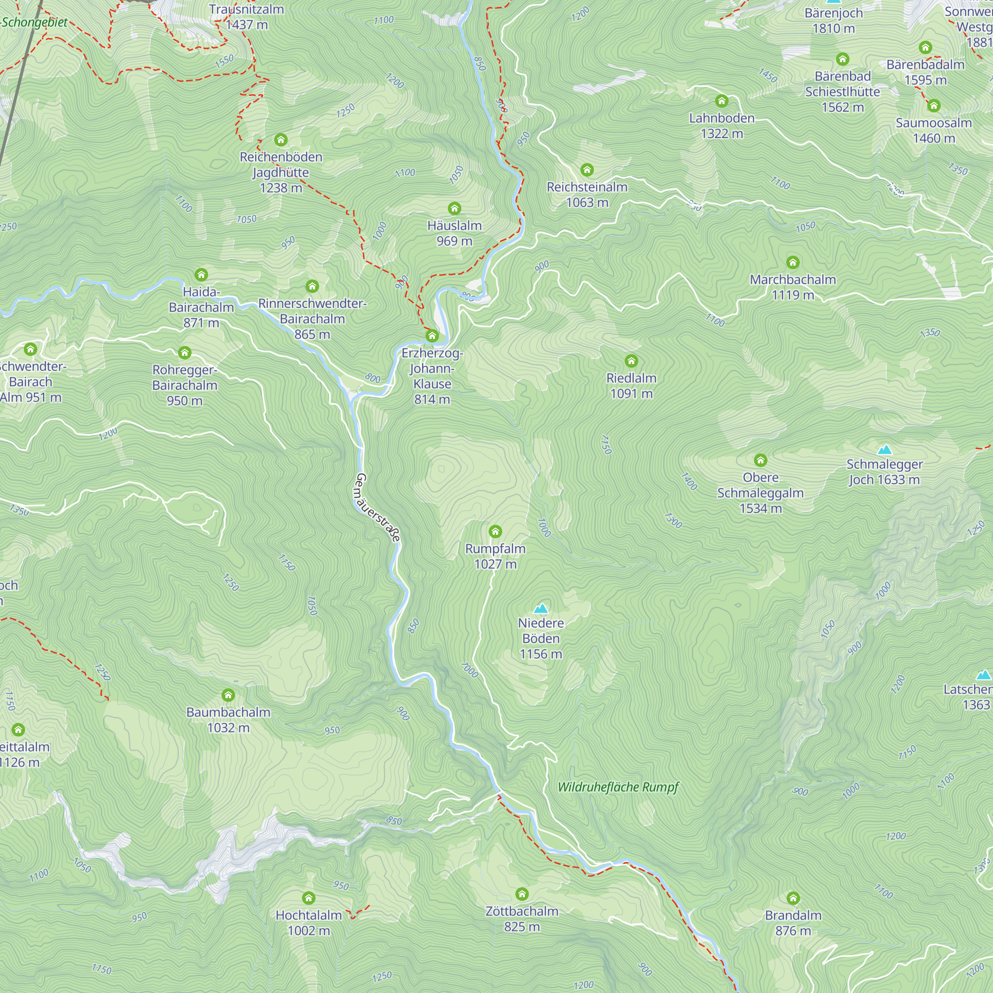 Rumpfalm map