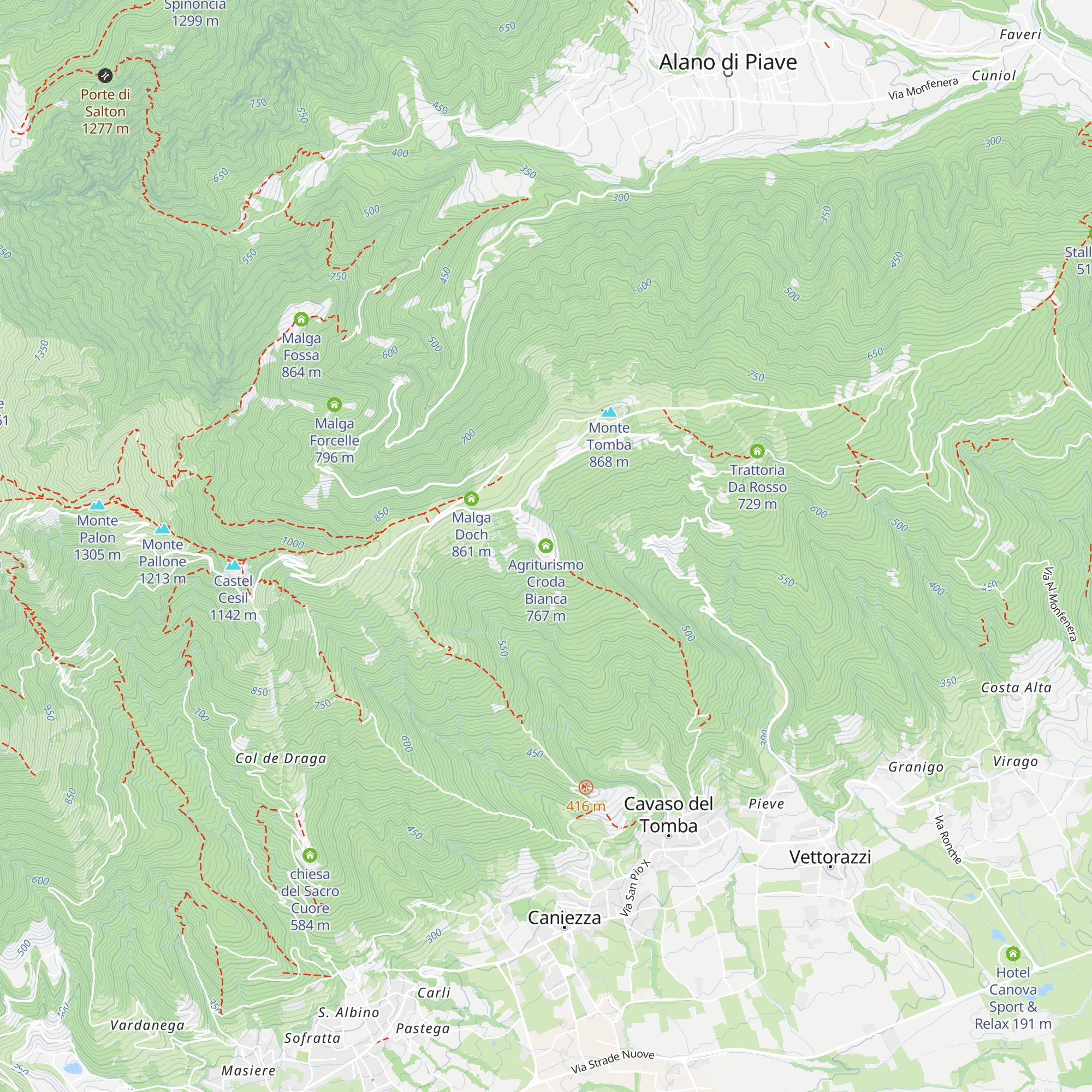 Agriturismo Croda Bianca map