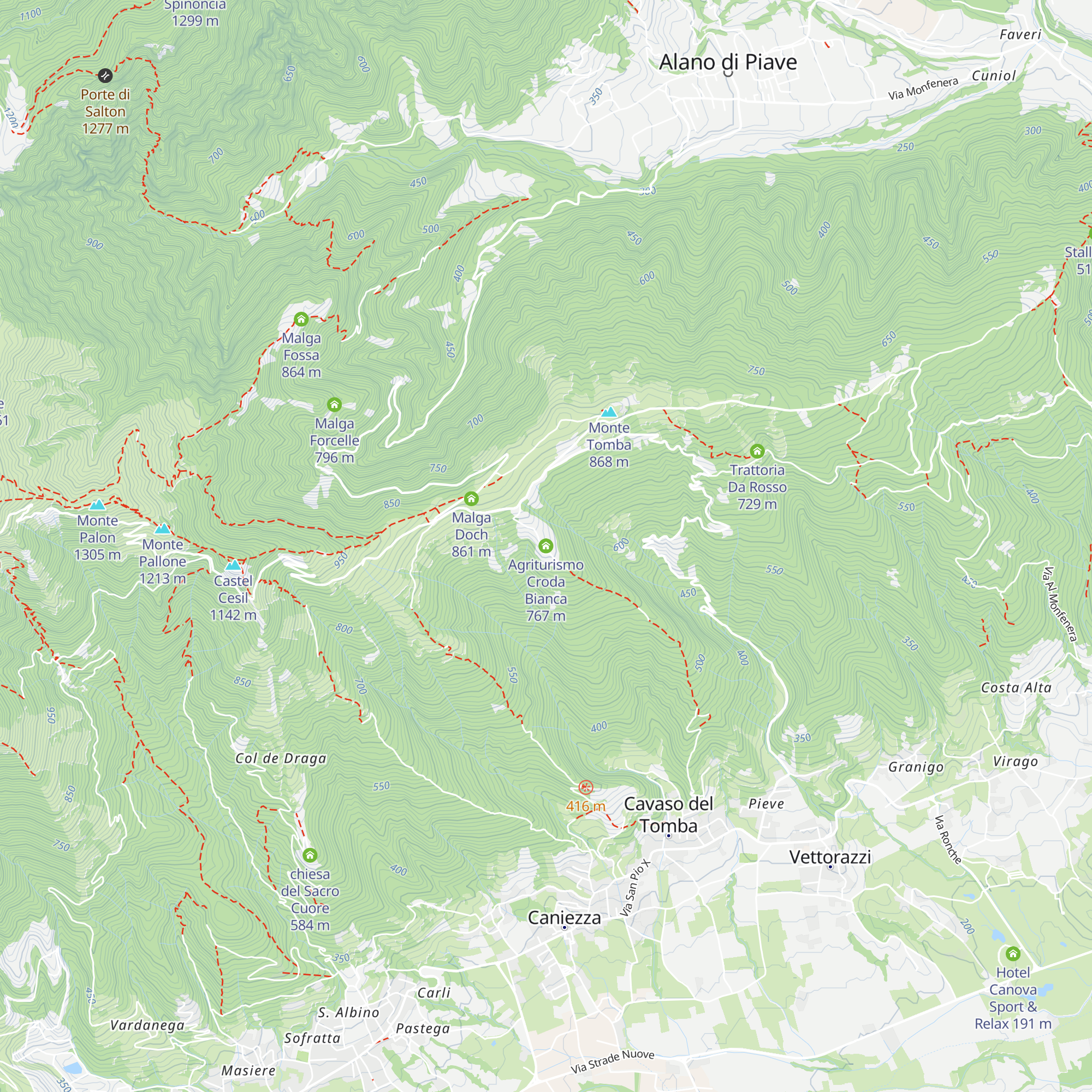 Agriturismo Croda Bianca map
