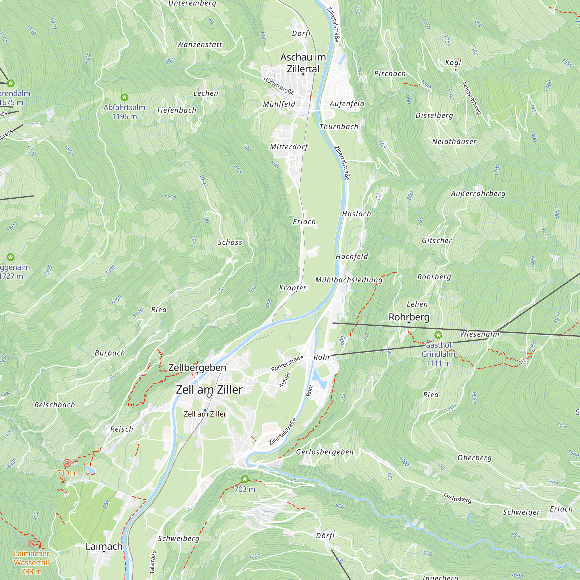 Appartements Zillertal Noten map