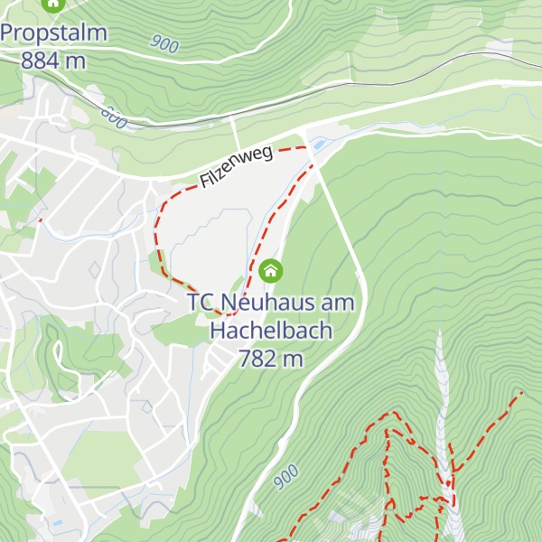 Map of TC Neuhaus am Hachelbach