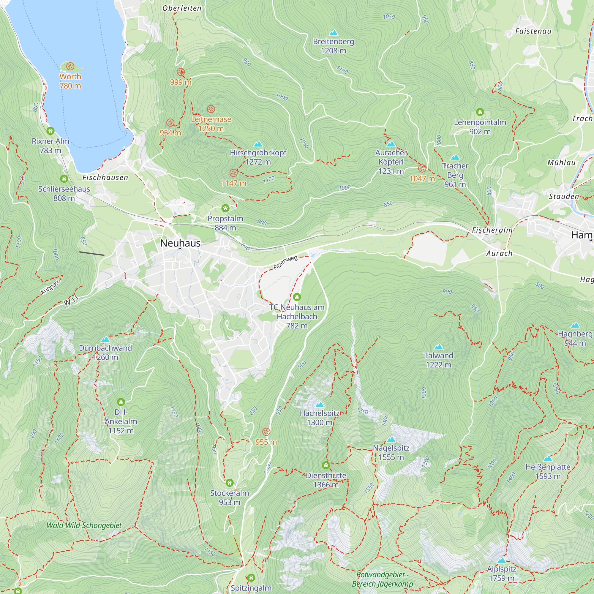 TC Neuhaus am Hachelbach map