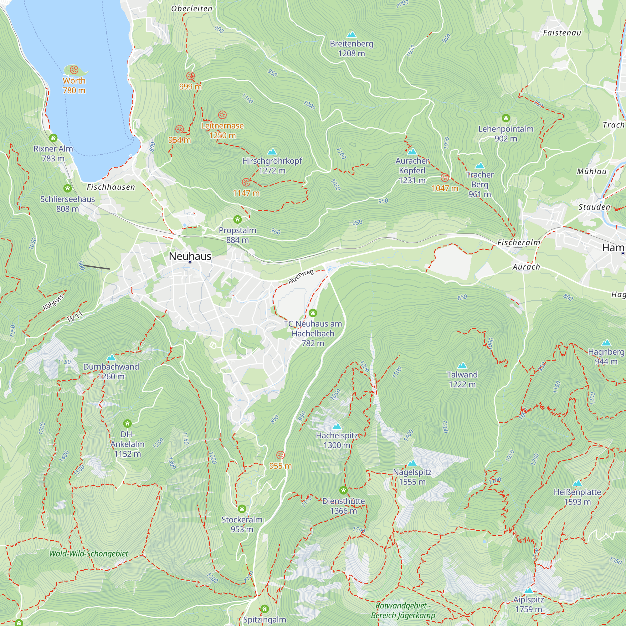 TC Neuhaus am Hachelbach map
