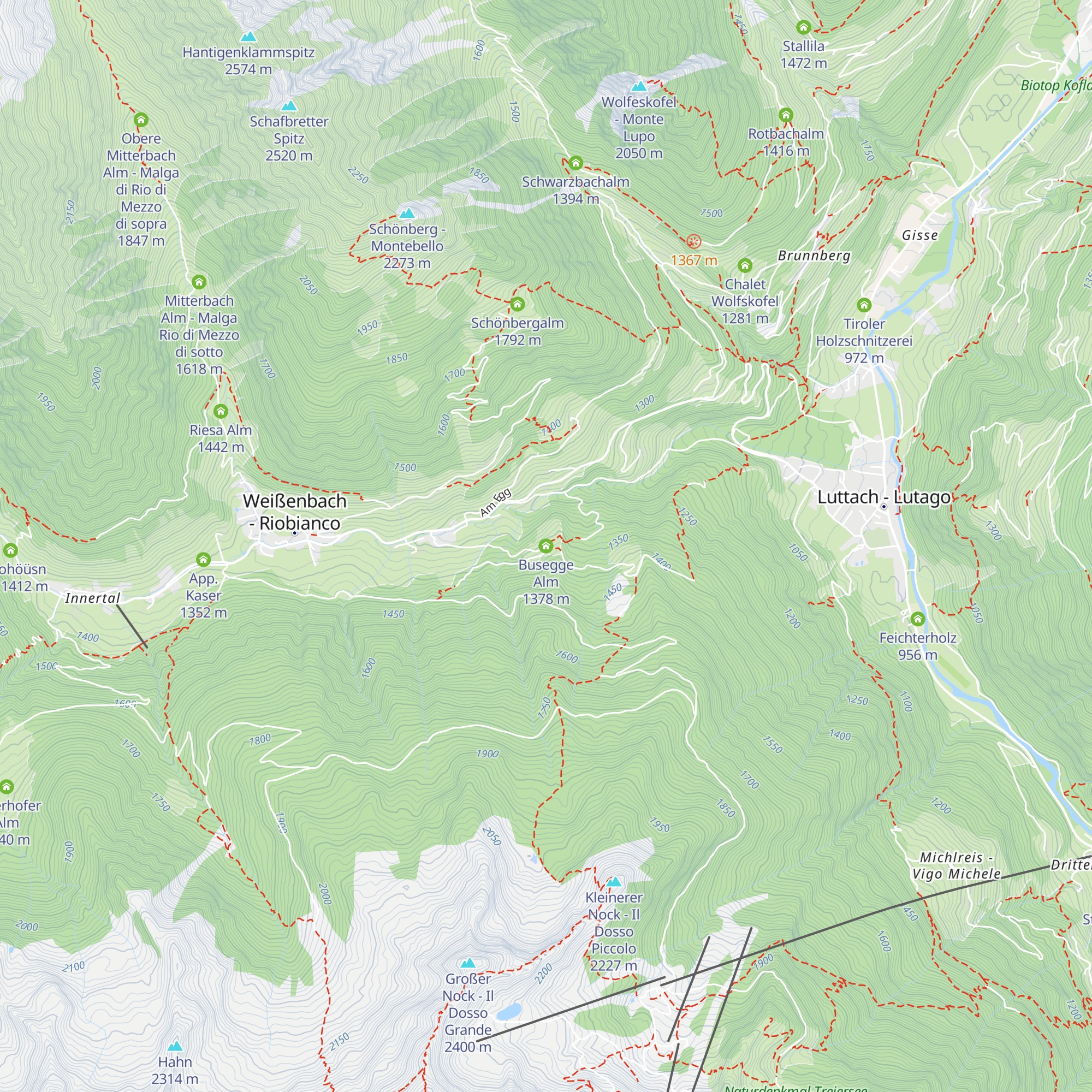 Busegge Alm map