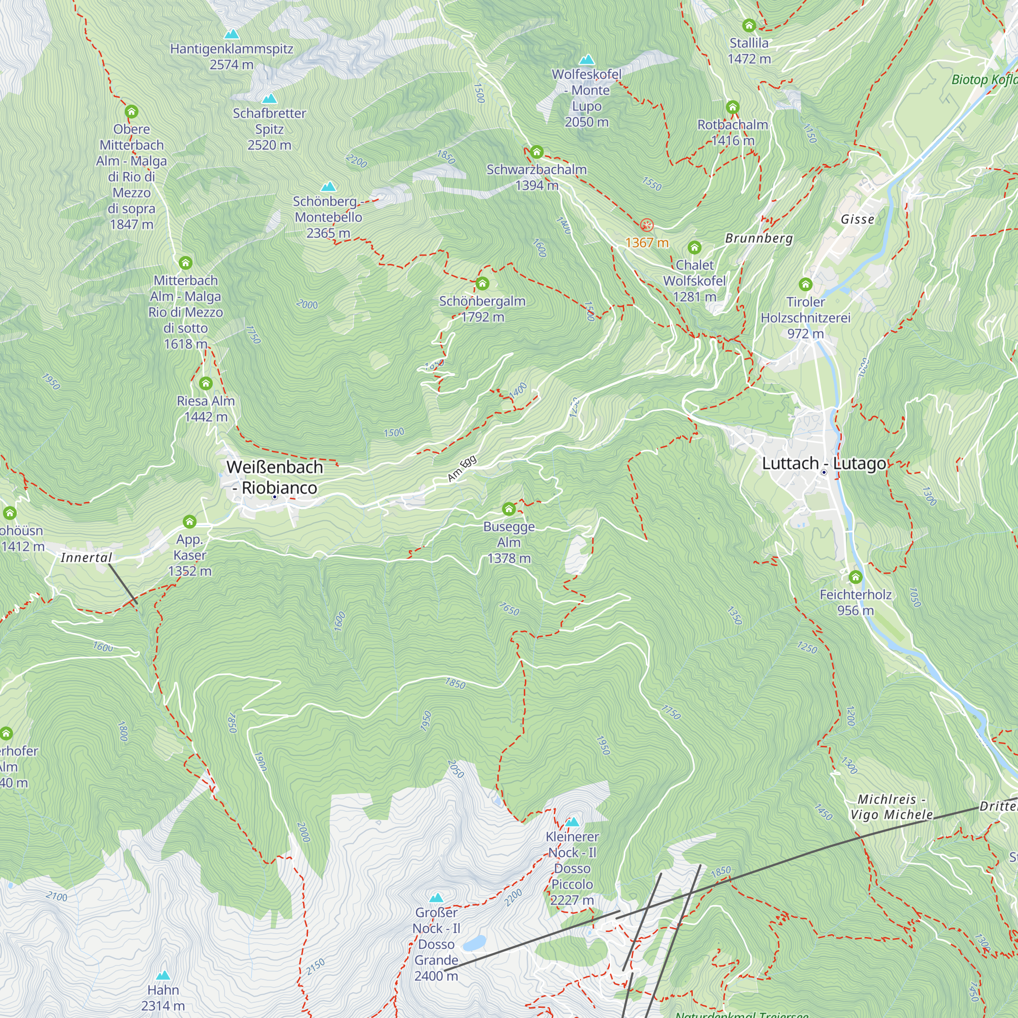 Busegge Alm map