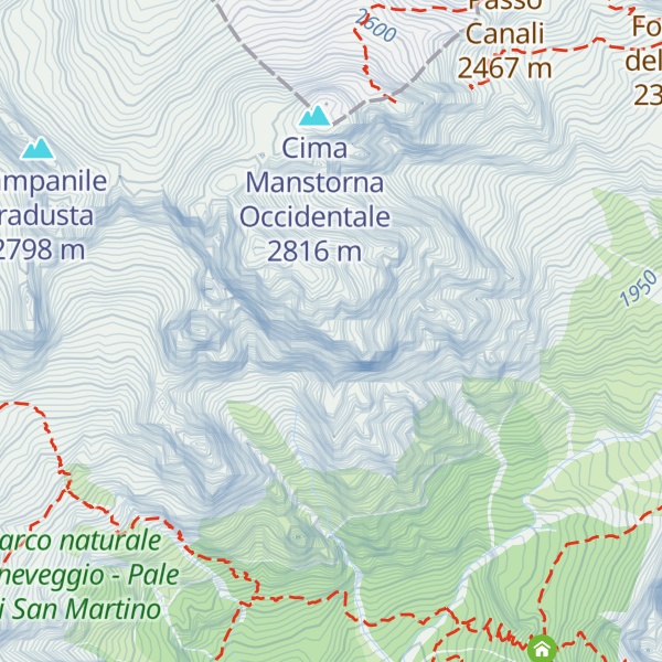 Map of Pala dei Colombi