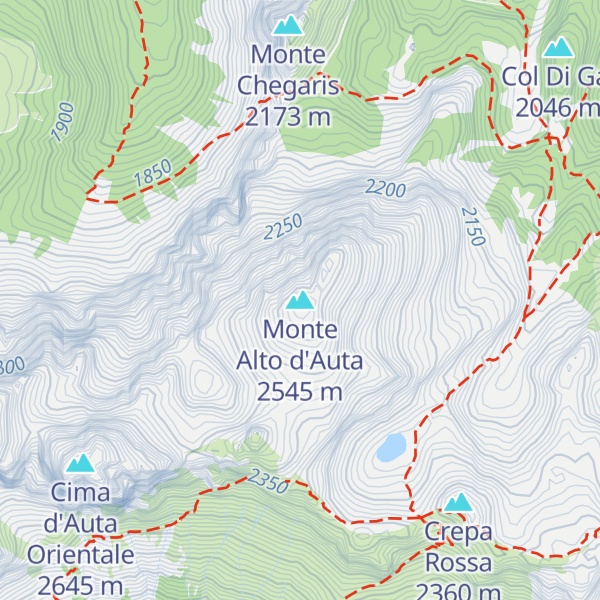 Map of Monte Alto d'Auta