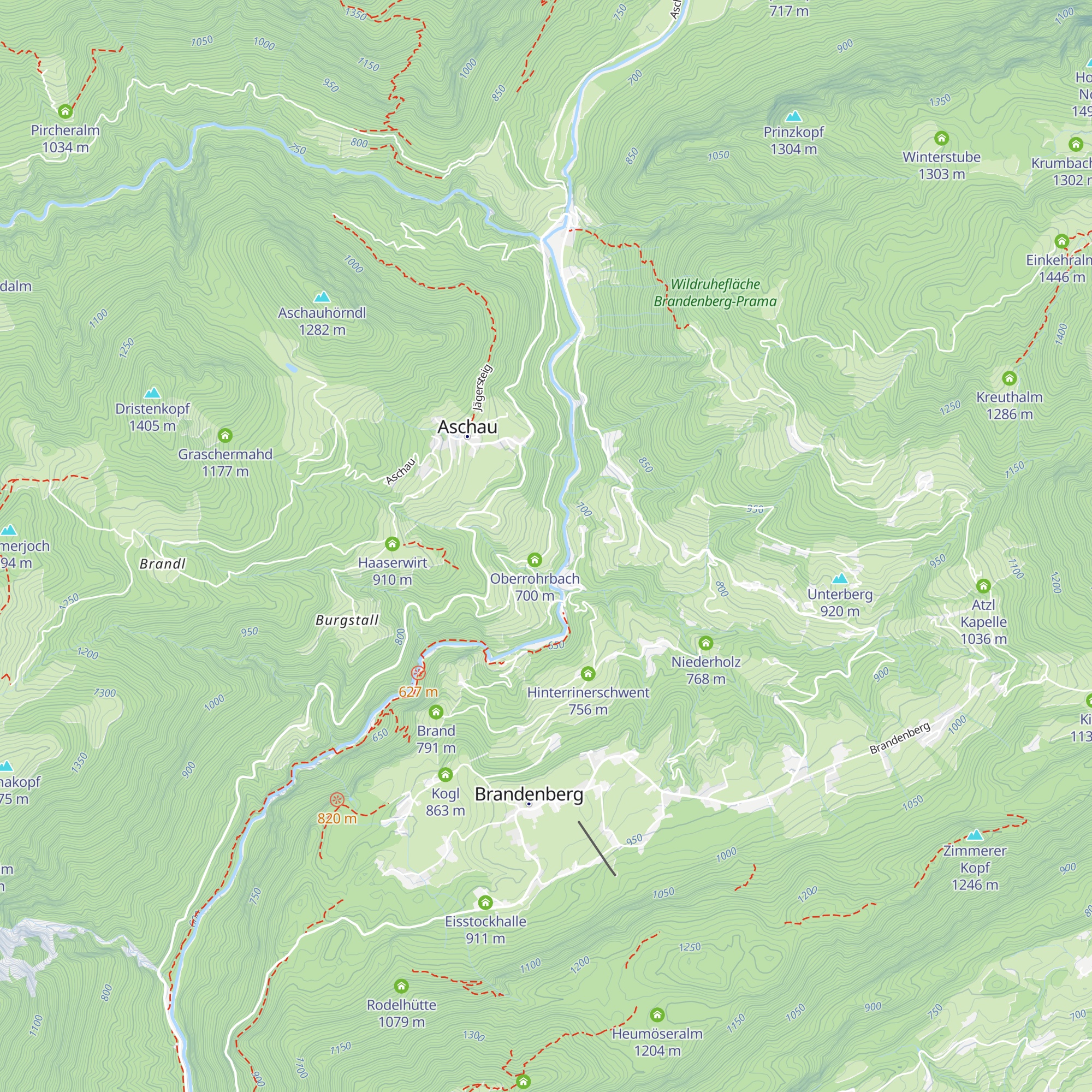 Hinterrohrbach map