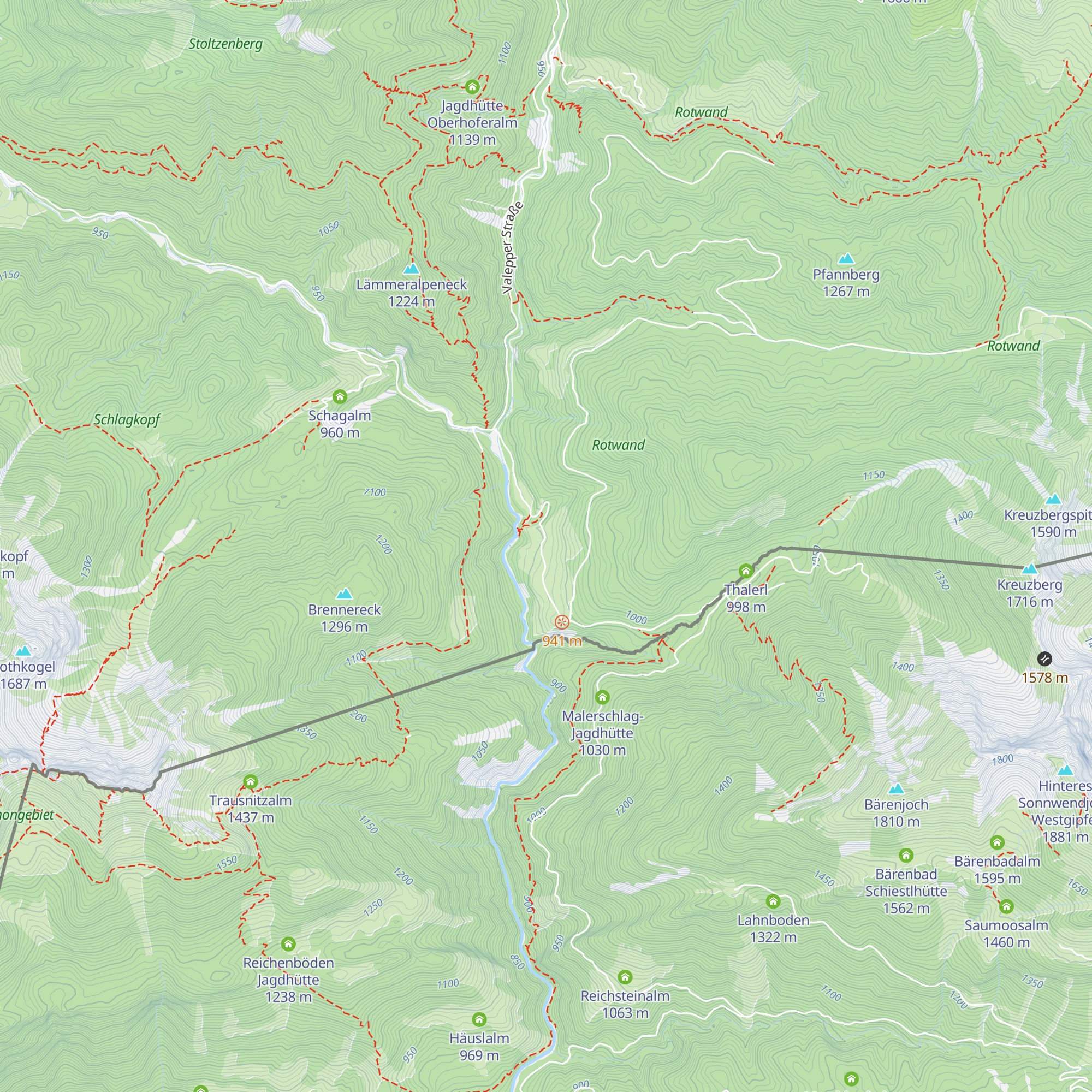 Ochsenalm map