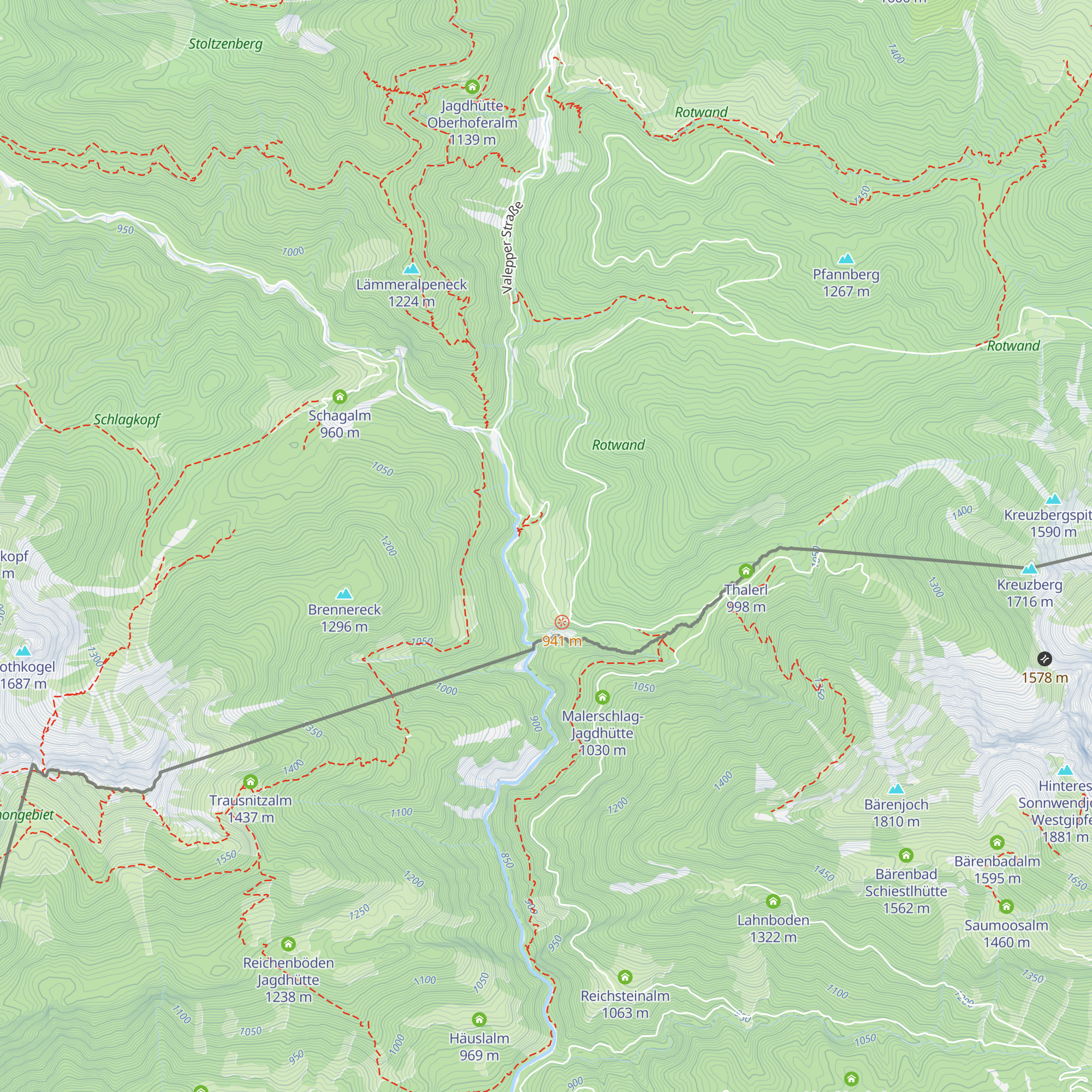 Ochsenalm map