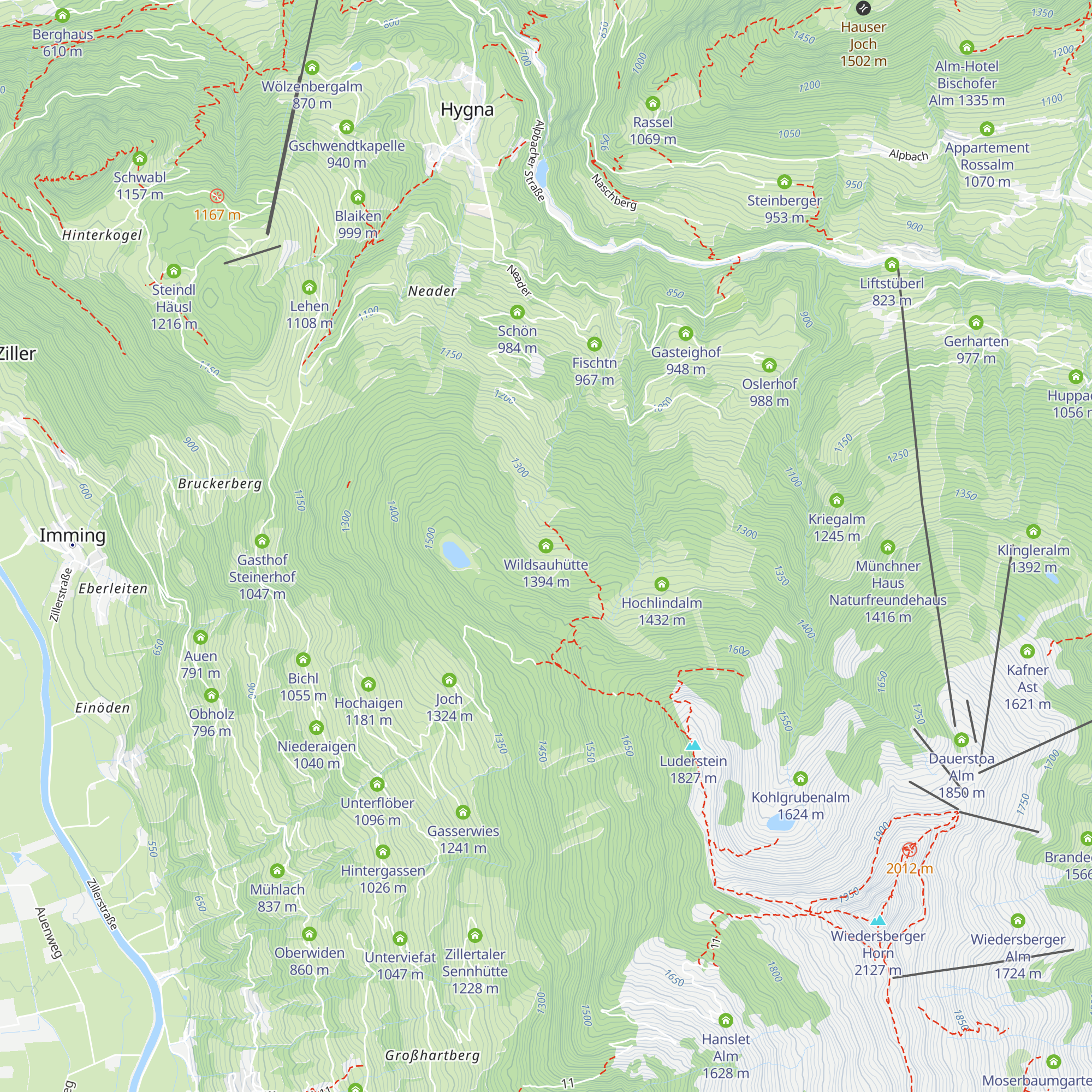 Wildsauhütte map