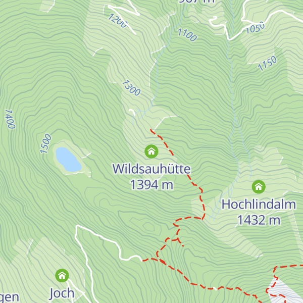 Map of Wildsauhütte