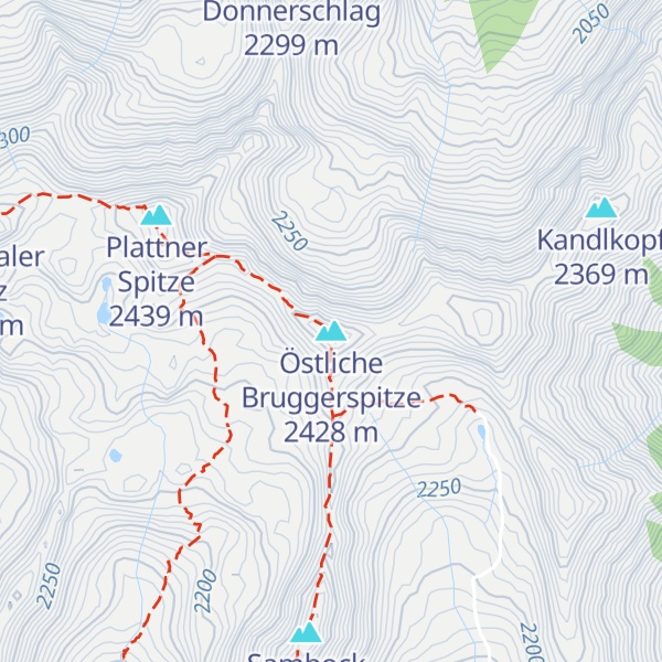 Map of Östliche Bruggerspitze