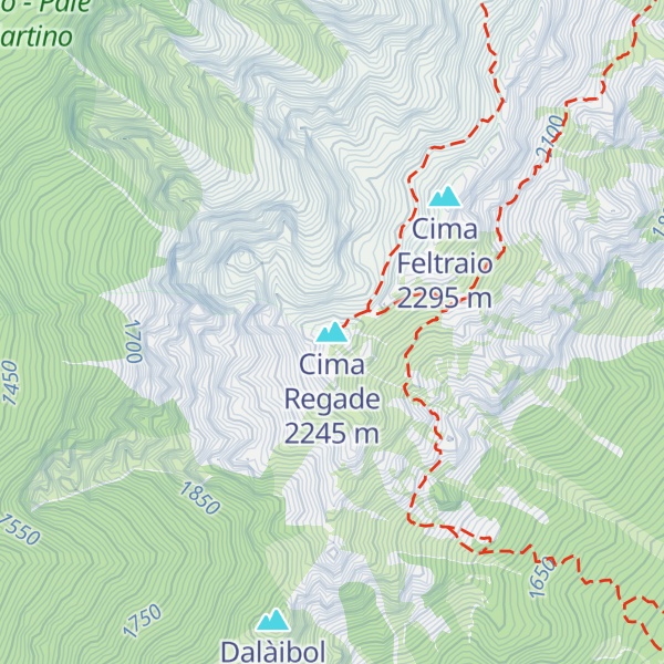Map of Cima Regade