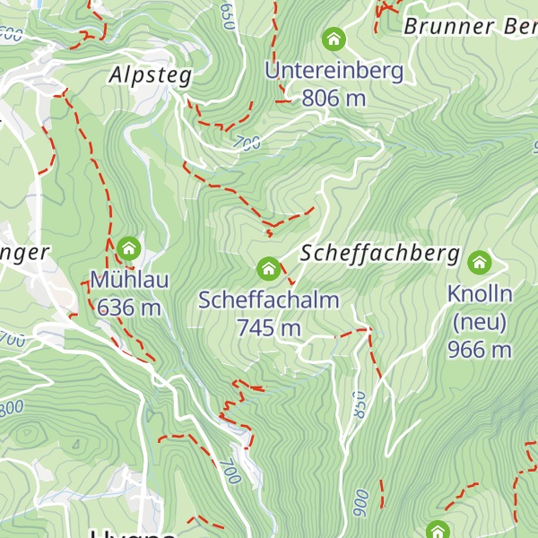 Map of Scheffachalm