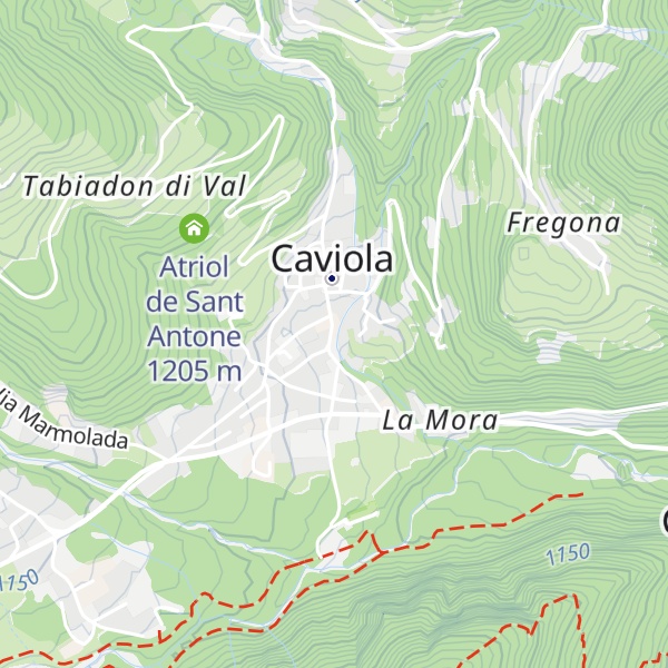 Map of Pro Loco Caviola