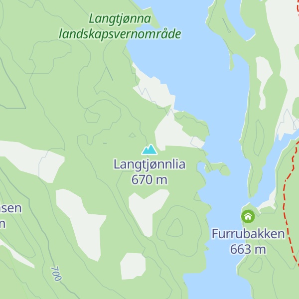 Map of Langtjønnlia