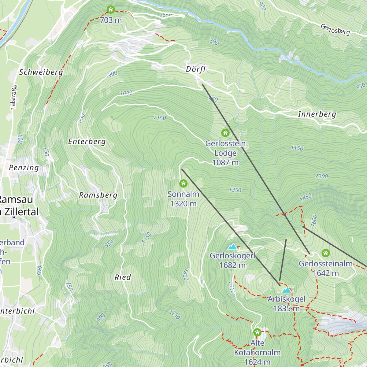 Sonnalm map