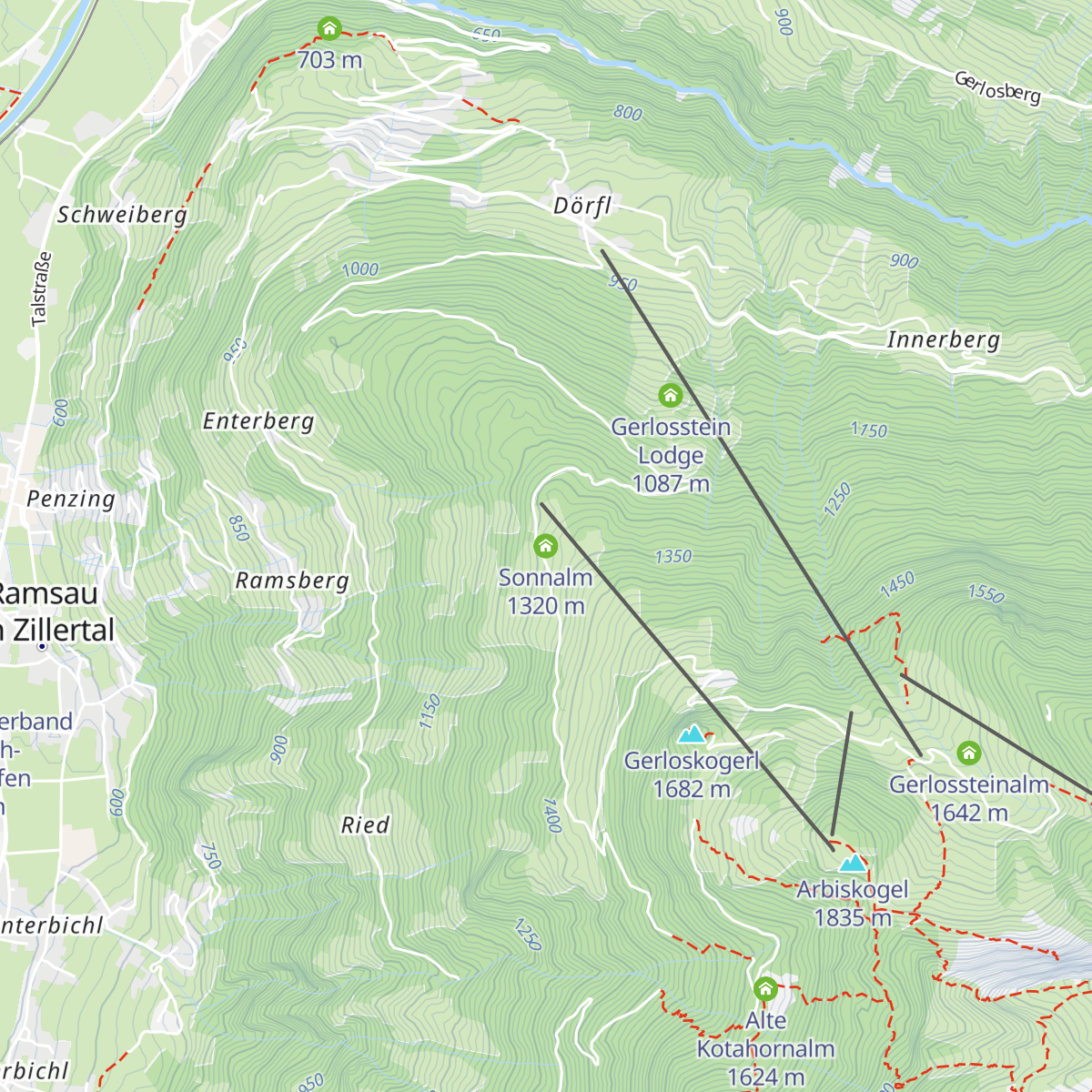 Sonnalm map