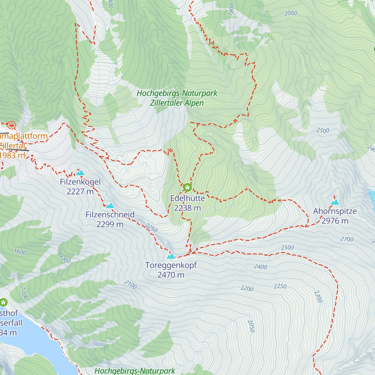 Edelhütte map