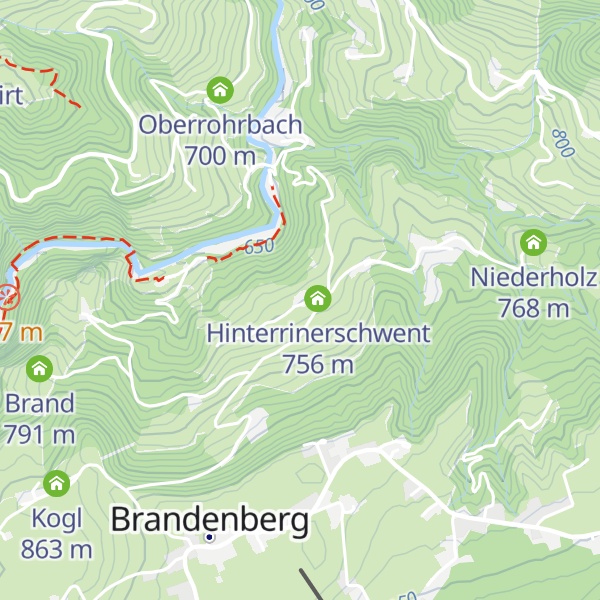Map of Vorder Rinnerschwent