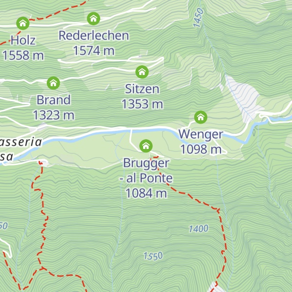 Map of Brugger - al Ponte