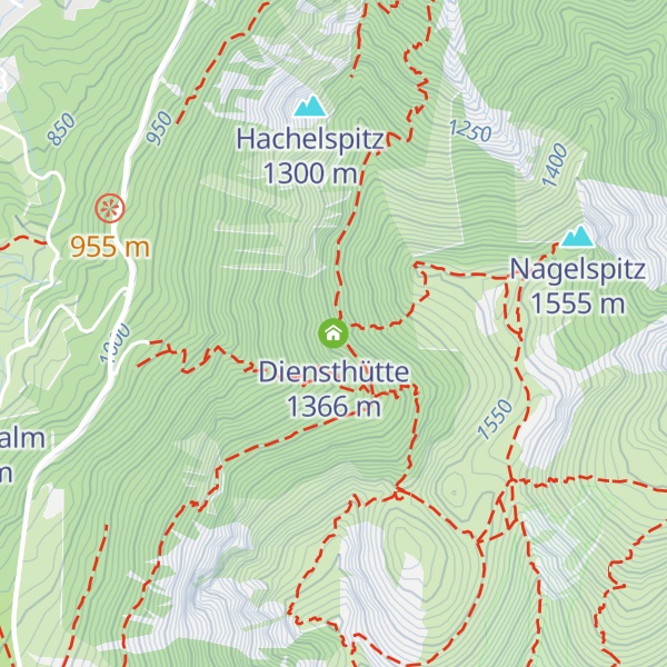 Map of Diensthütte