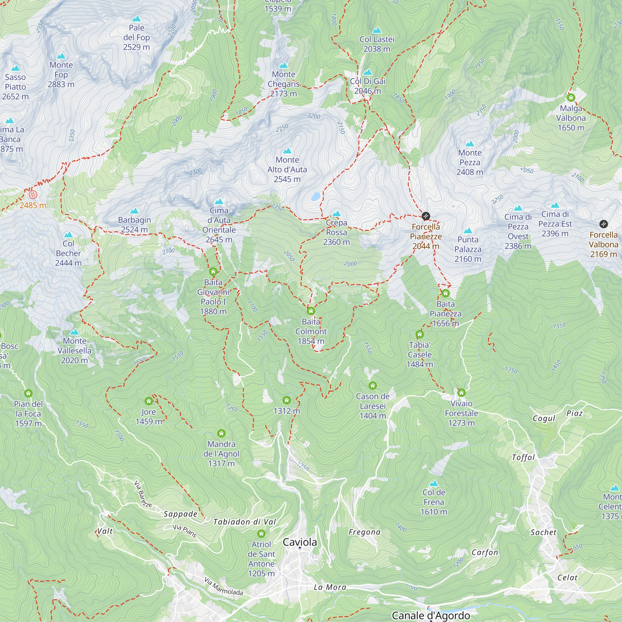 Baita Colmont map