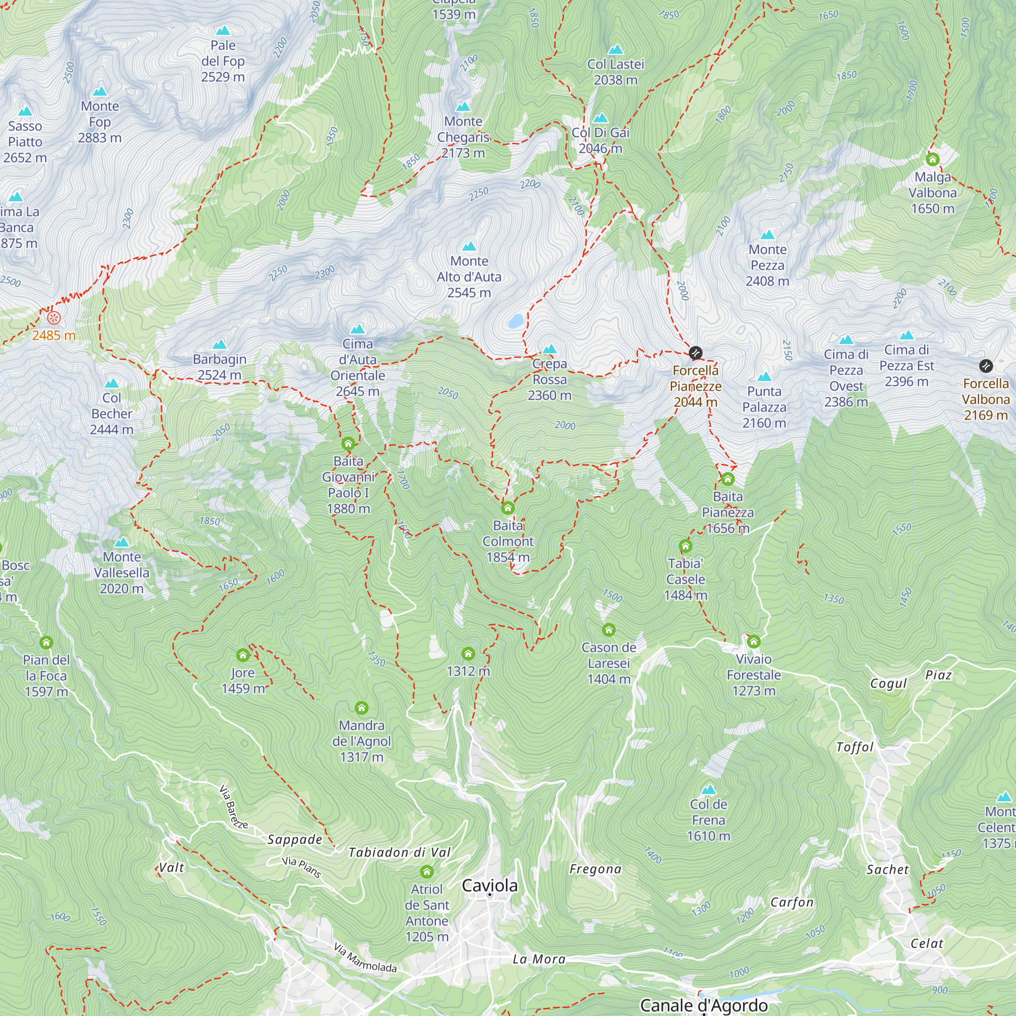 Baita Colmont map