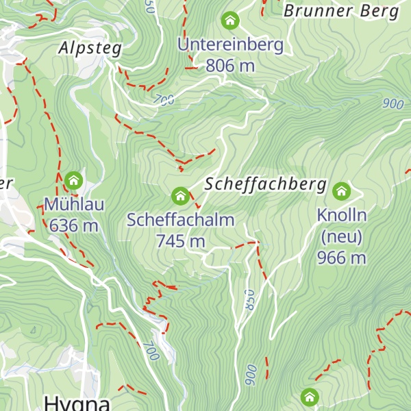 Map of Scheffach Alm