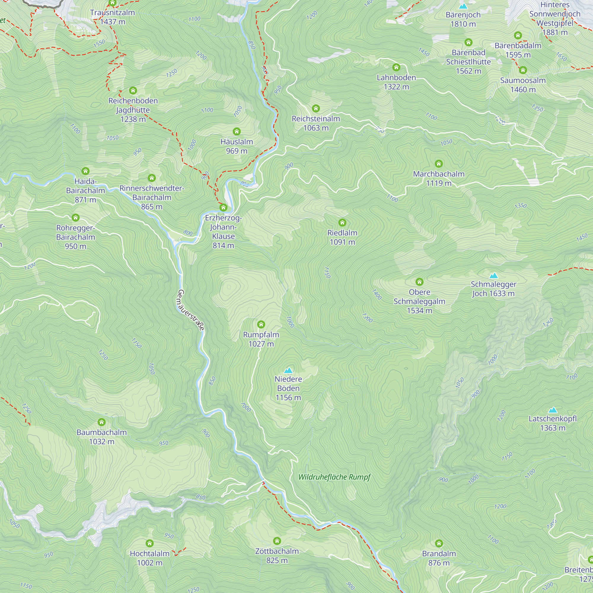 Fatschenbachalm map