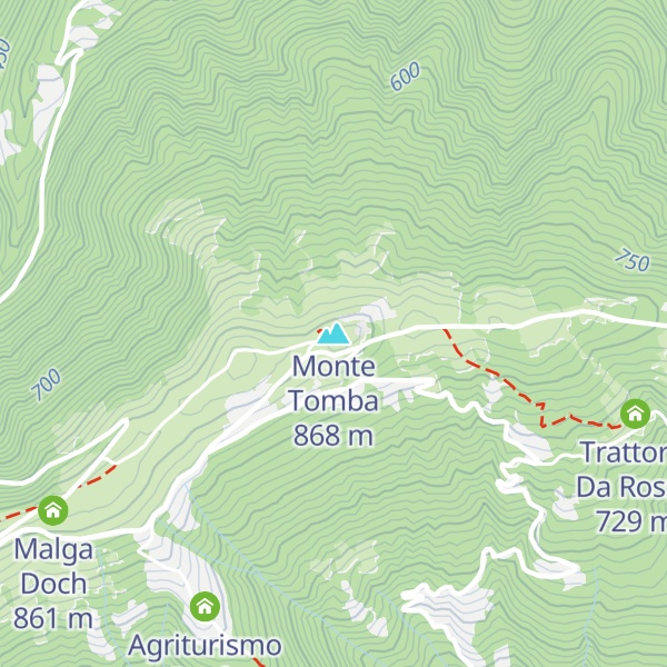 Map of Monte Tomba