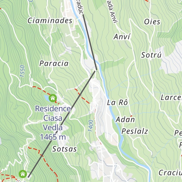 Map of Malga Paraciora