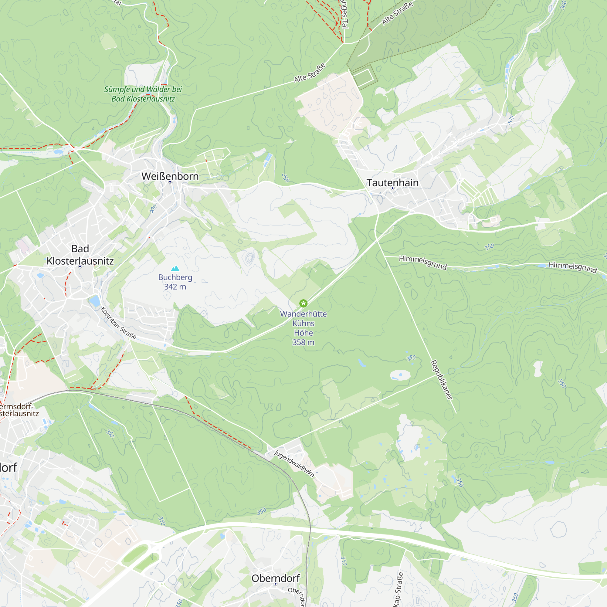 Wanderhütte Kühns Höhe map