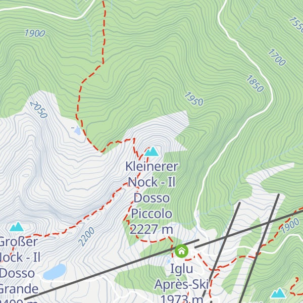 Map of Kleinerer Nock - Il Dosso Piccolo