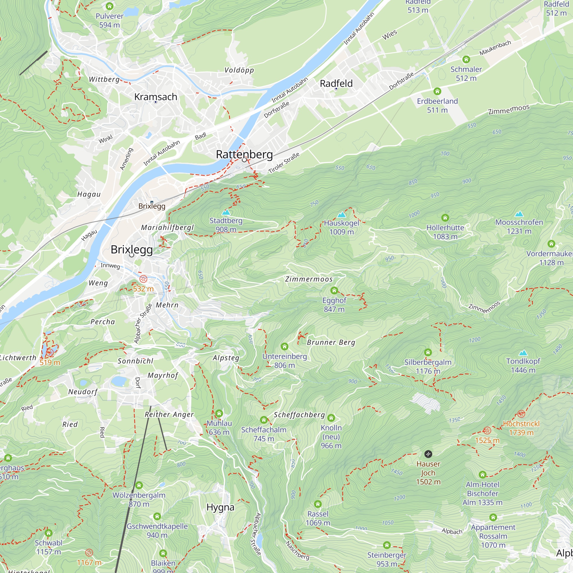 Jausenstation Hechahof map