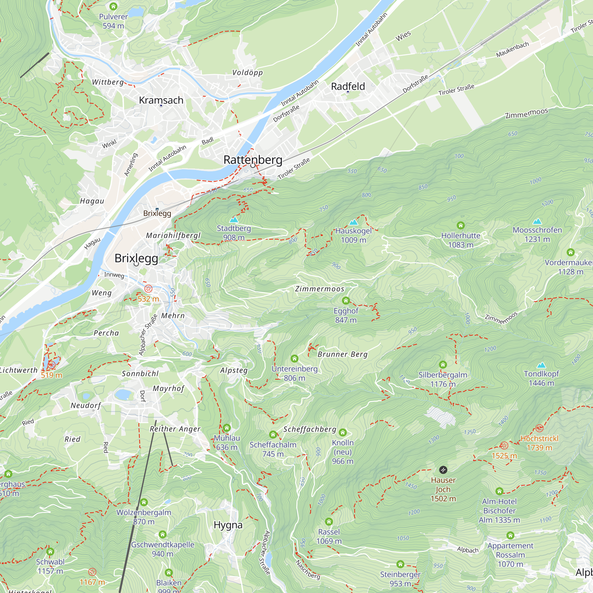 Jausenstation Hechahof map